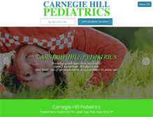 Tablet Screenshot of carnegiehillpediatrics.com